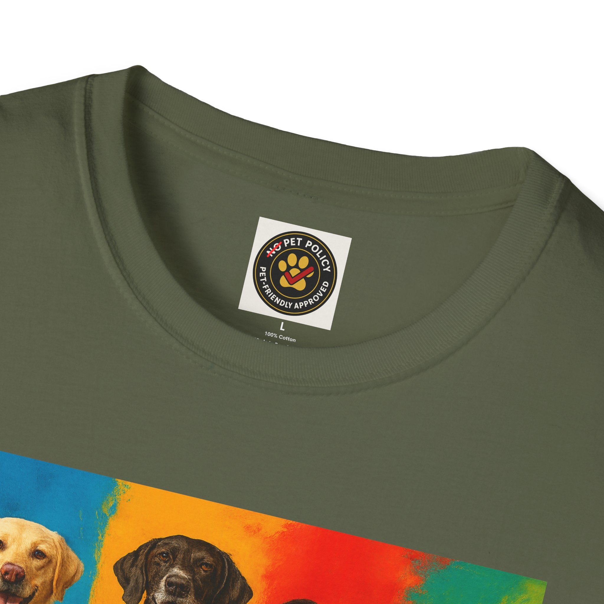 K9 Bela "The Gang" T-Shirt – No Pet Policy™ | Wear the Change!