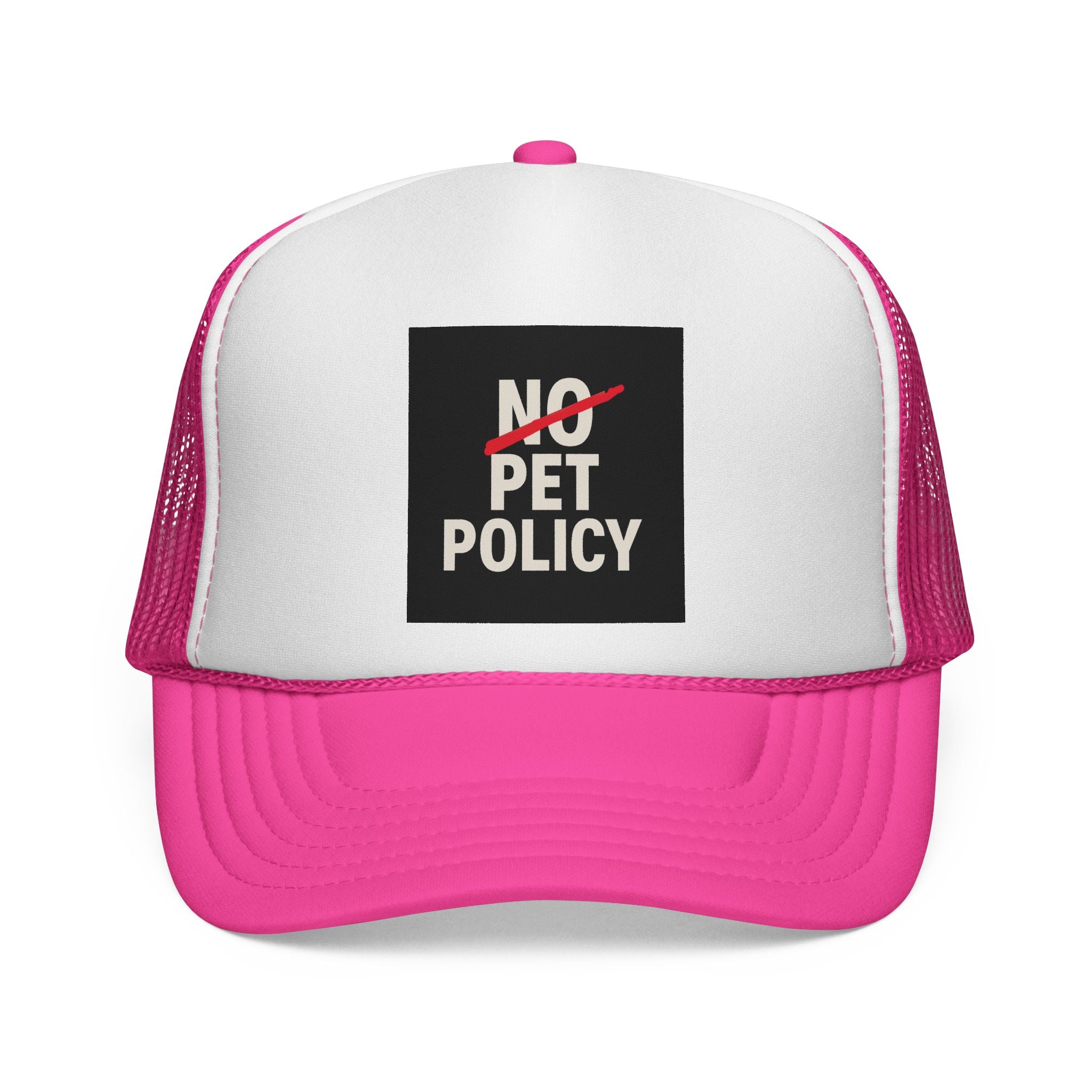 No Pet Policy™ Trucker Hat – Bold Streetwear Statement