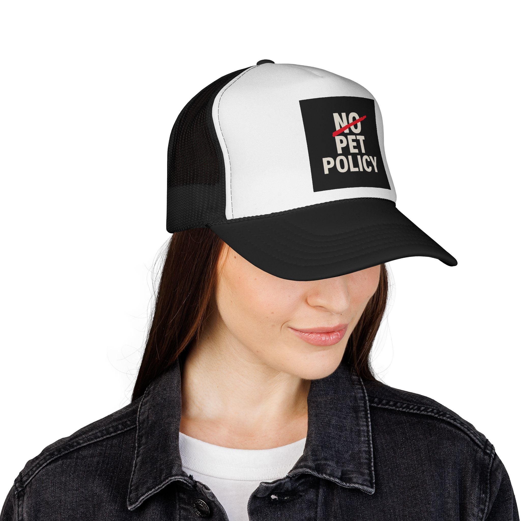 No Pet Policy™ Trucker Hat – Bold Streetwear Statement