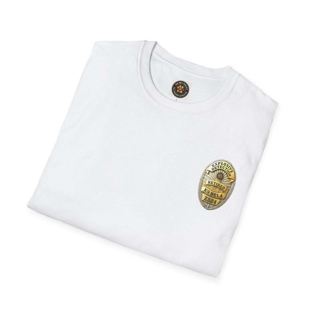 K9 Bela "Not a Tool, a Partner" Badge Tee– No Pet Policy™