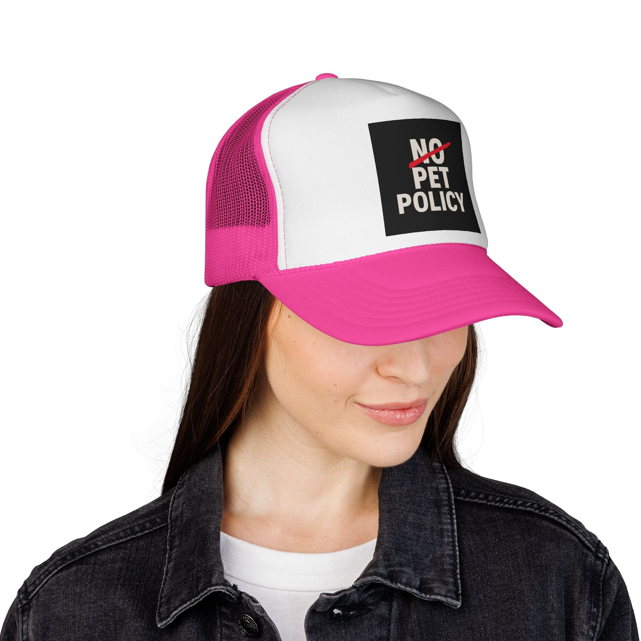 No Pet Policy™ Trucker Hat – Bold Streetwear Statement