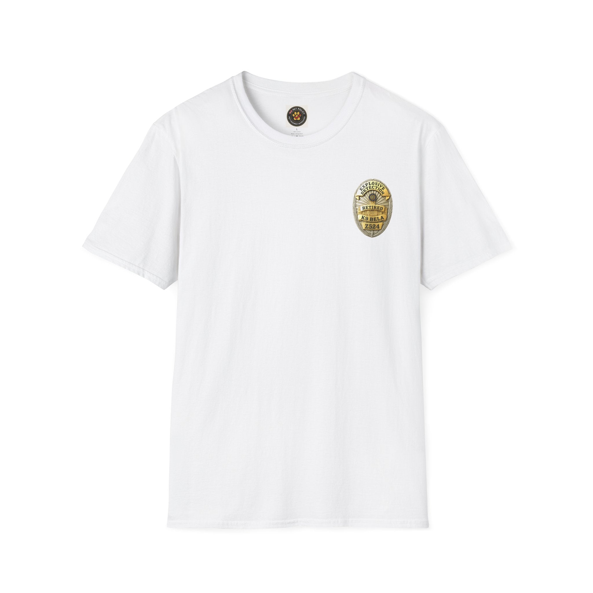 K9 Bela "Not a Tool, a Partner" Badge Tee– No Pet Policy™