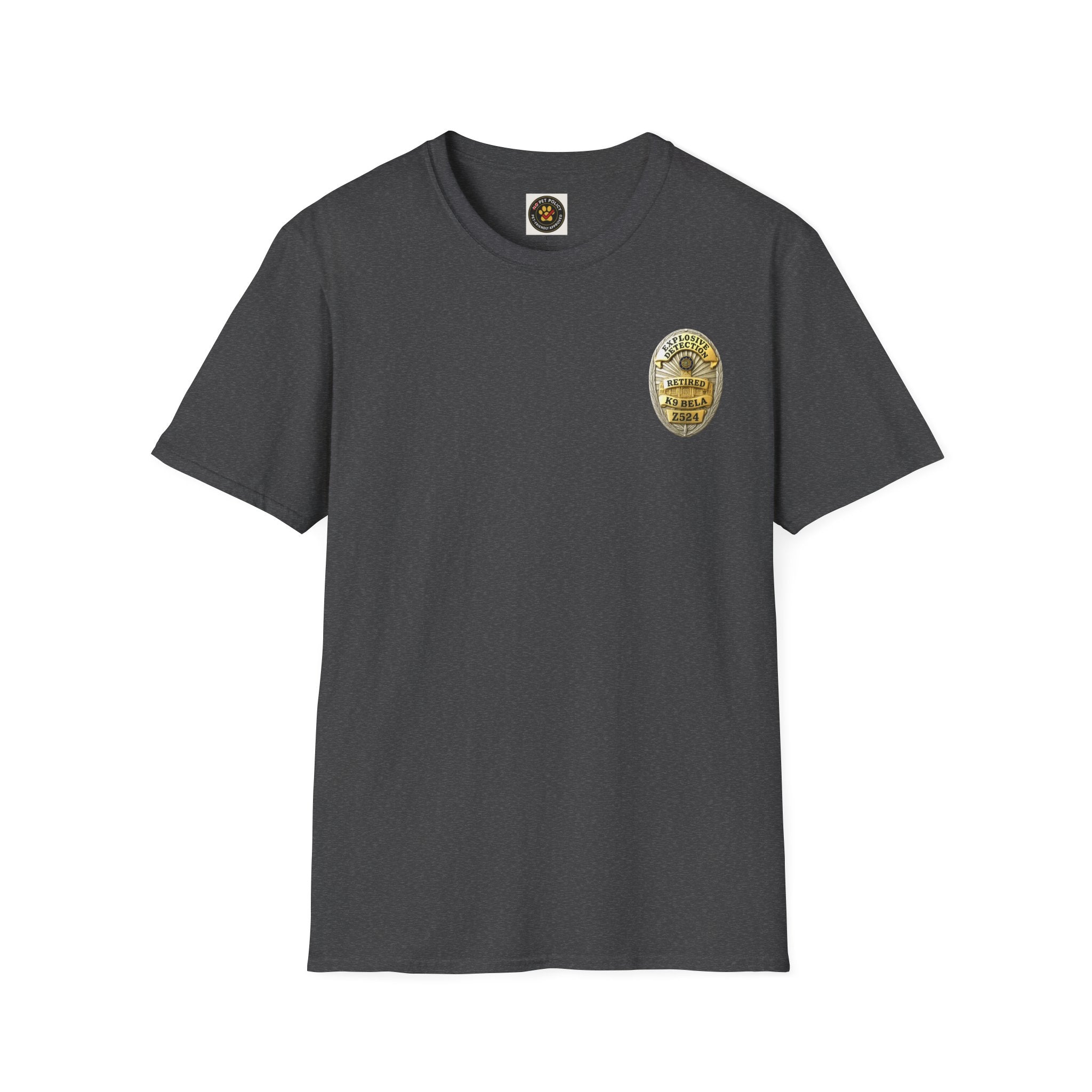 K9 Bela "Not a Tool, a Partner" Badge Tee– No Pet Policy™